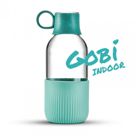Gourde en verre Gobi Indoor - Turquoise minéral Gourde en verre Gobi Indoor - Turquoise minéral
