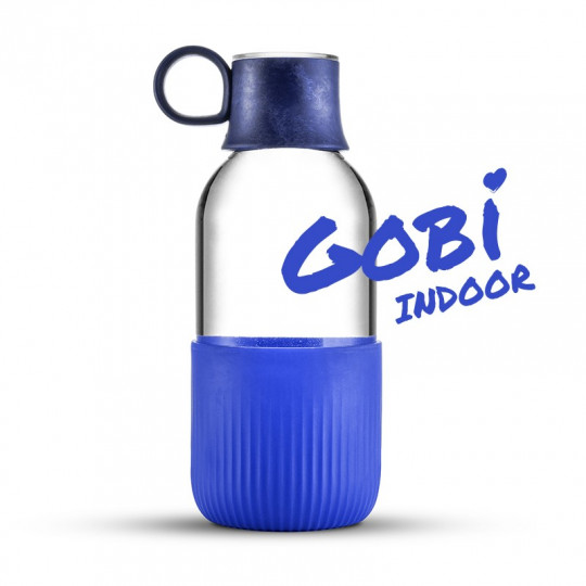 Gourde en verre vide Gobi Indoor 50cl Bleu nuit