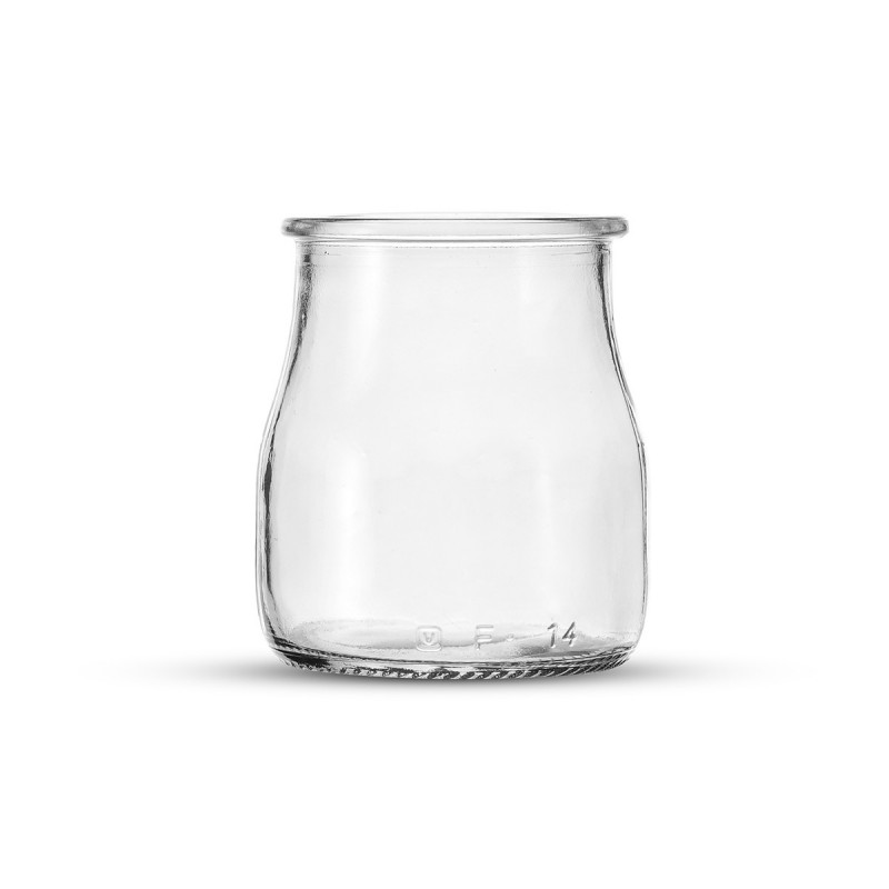Pot de yaourt avec couvercles hermétiques Pot en verre à large ouverture