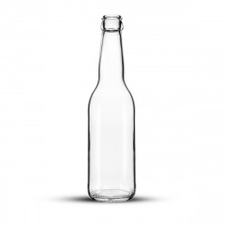 Bouteille Long Neck Basse Blanche 33cl