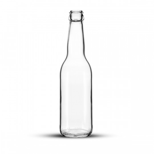 Bouteille Long Neck Basse Blanche 33cl