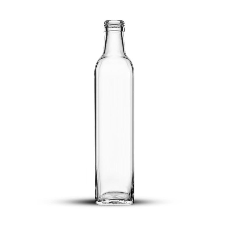 Bouteille dhuile dolive verre transparent avec identification de la balance Bouteilles en verre pour bouteille dhuile de 17,6 oz distributeur dhuile sans égouttement