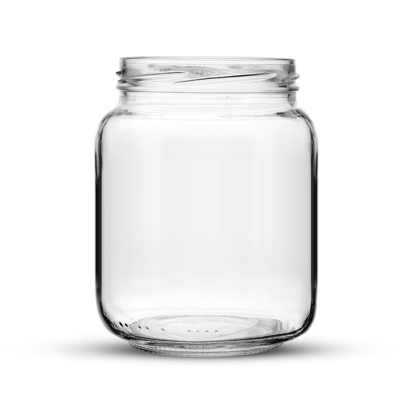 Pots en verre vides de forme basse 70 cl - Bocaux en verre 700 ml