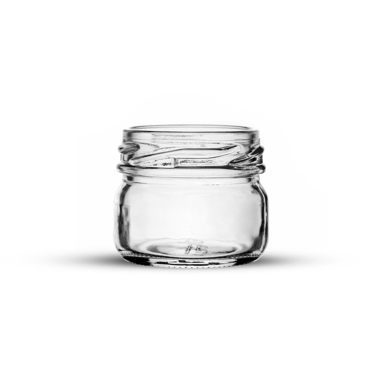 Mini bocal carré avec couvercle en bois - 5,3 x 5,3 cm - Pots en verre -  Creavea