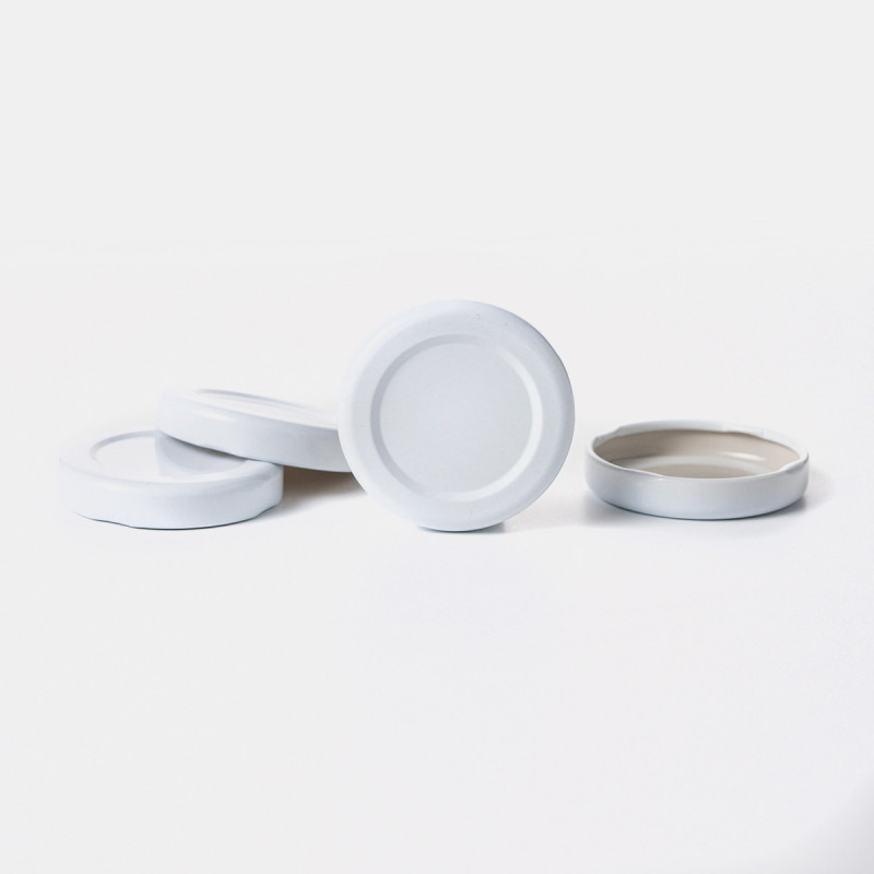 Couvercle Twist Off 48 pasteurisable Blanc - Boboco