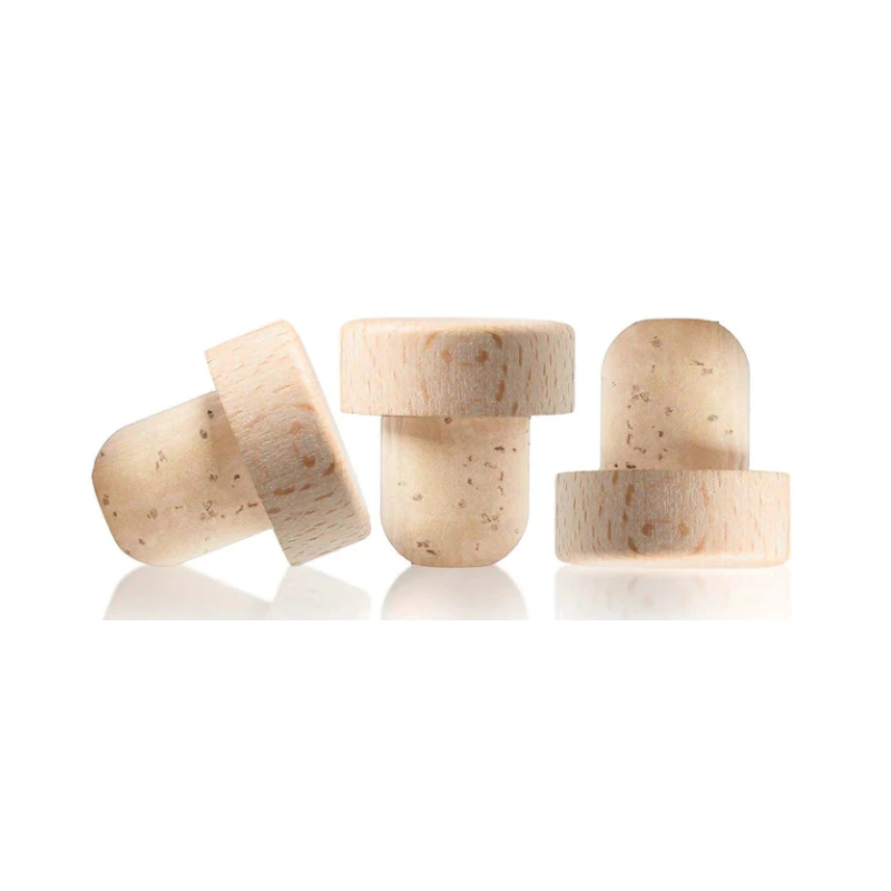 BOUCHON LIEGE NATUREL A TETE BOIS Boboco - 3