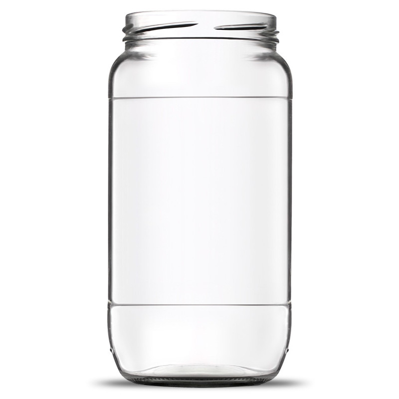 Gros pots en verre vides de 100 cl avec réserve Bocaux 1000 ml