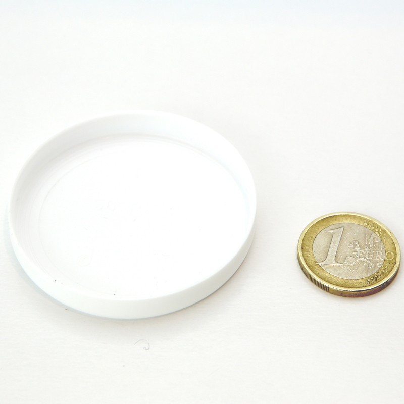 24 Capsules en PVC blanches pour pot de Yaourt 125 grammes (143 ml)