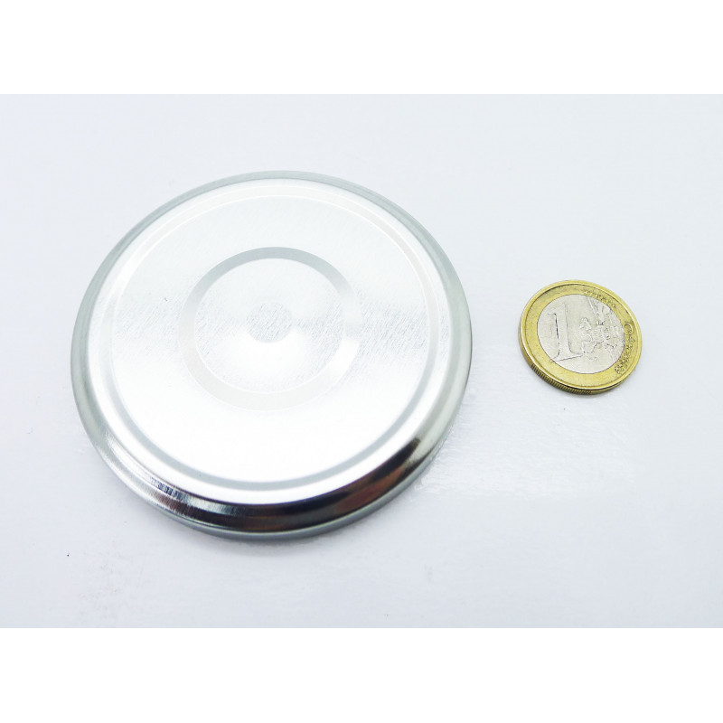 12 COUVERCLES TWIST OFF 53  ARGENT STERILISABLE