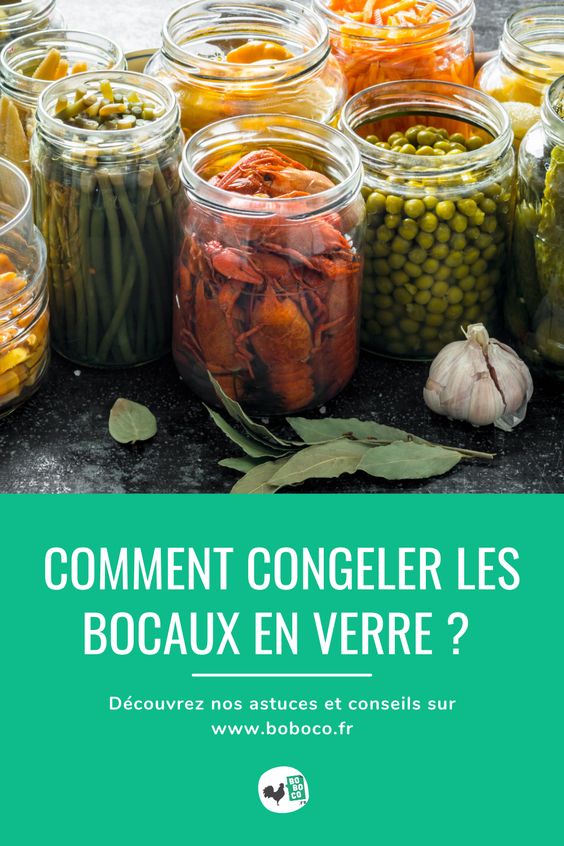 congelation des bocaux