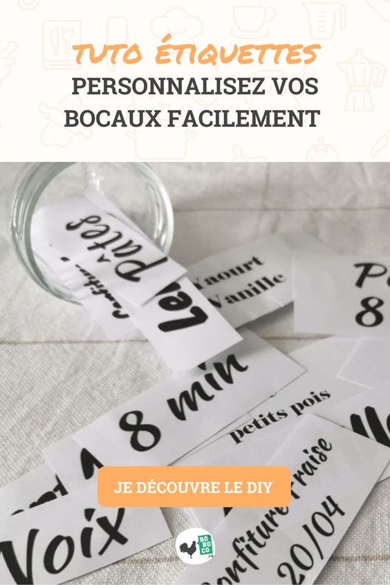 DIY Etiquettes pour bocaux (Blog Zôdio)