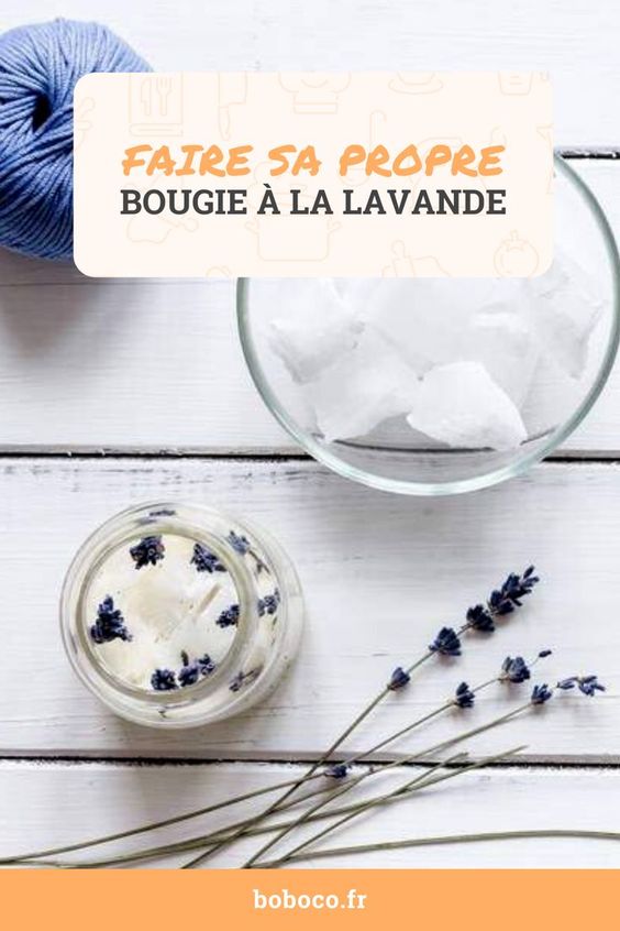 DIY bougie lavande