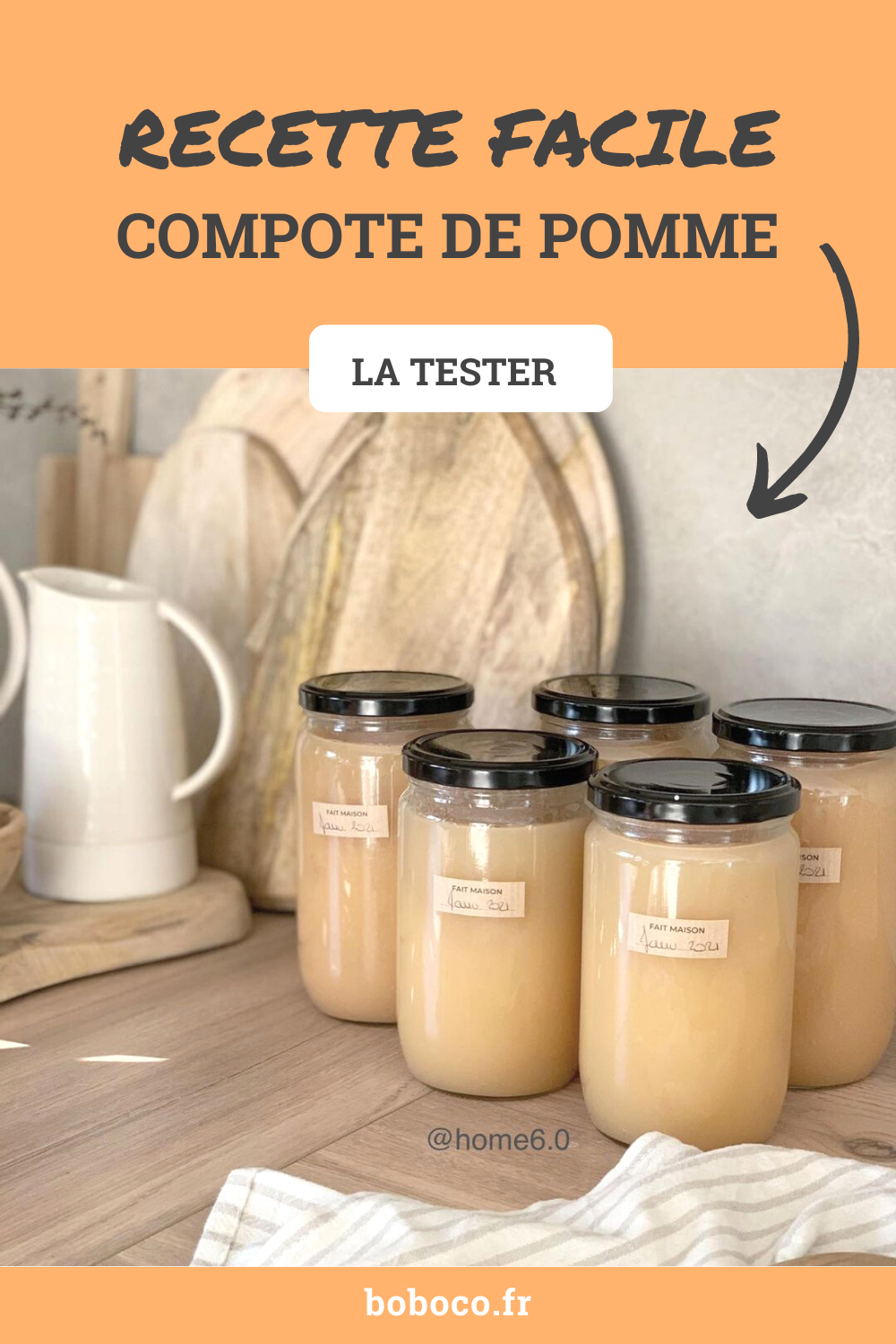 RECETTE DE COMPOTE DE POMMES MAISON