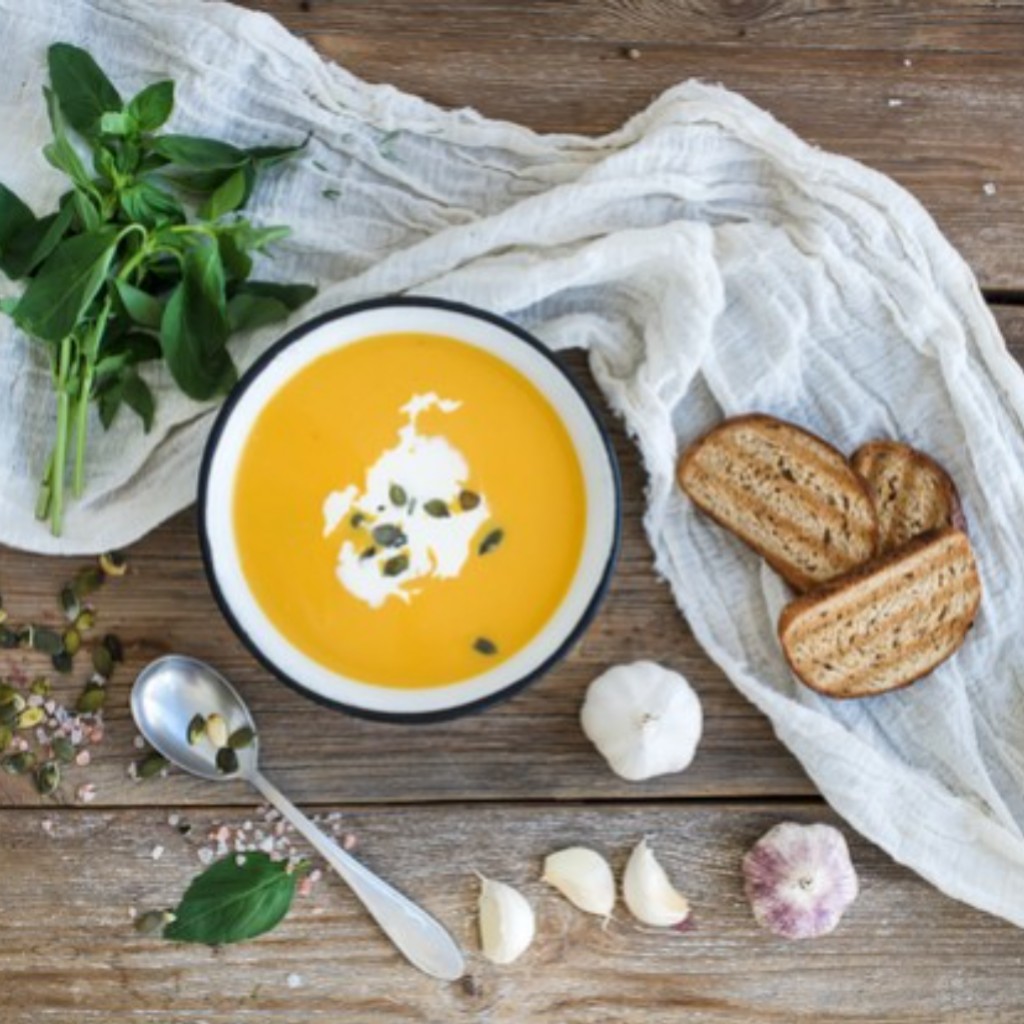 Velouté de potiron aux carottes