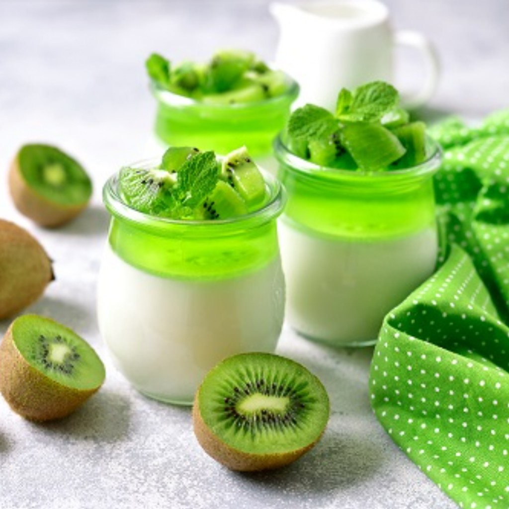 Panna cotta aux kiwis